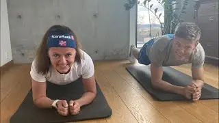 Full body workout with mum