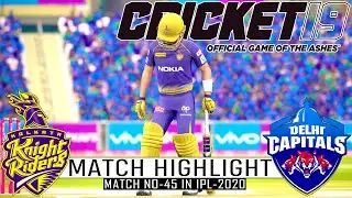 Match No-45 In IPL-2020 | KKR vs DC Match Highlight | Cricket 19