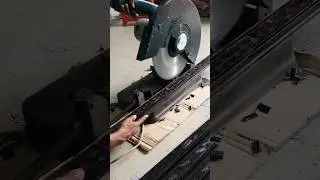 lock group cutting on aluminum window frames | good workmanship and machinery tools