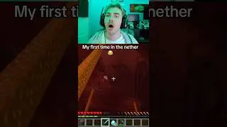 Мой первый раз в Нижнем мире в Minecraft 😂