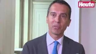 Christian Kern / Pressefoyer