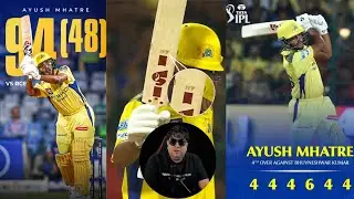CSK well played ✅Ayush Mhatre 94 runs💔 #ayushmhatre #cskvsrcb #cricket #ipl2025 #rcb @ABCricinfo
