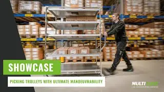 Picking trolleys with ultimate maneuverability | Multitube