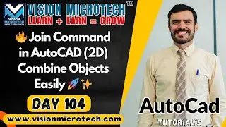 🔥 Join Command in AutoCAD (2D) | Combine Objects Easily 🚀 ✨
