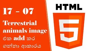 17-7.Terrestrial animals image එක add කර ගන්නා ආකාරය