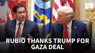 Marco Rubio praises President Trump for helping secure Gaza ceasefire during Cabinet meeting