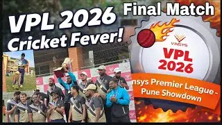 🏆 VPL 2026 Final Match | Vinsys Premier League Cricket 🔥 | Team Dominator vs Power Hitter Match