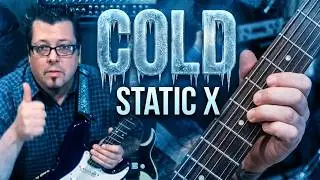 How to play COLD by STATIC X - Guitar Lesson by Mike Gross - Tutorial