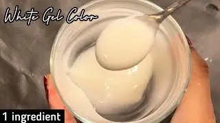 Homemade White gel Color / How to make White Gel Food Color / Cake Decoration