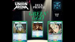 Union Arena TCG - Sword Art Online Volume 2 Deck Profile - GGO Green Sinon and Kirito