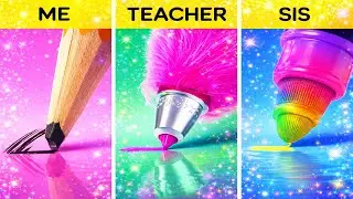 Essential Guide to School Hacks || MUST HAVE Students Crafts by 123 GO! CHALLENGE