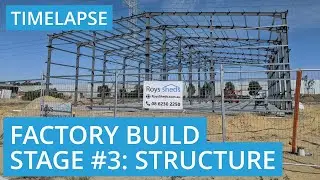 Massive Structural Steel Warehouse Timelapse in Forrestdale, WA