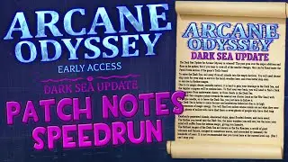 Dark Sea Patch Notes SPEEDRUN - Arcane Odyssey