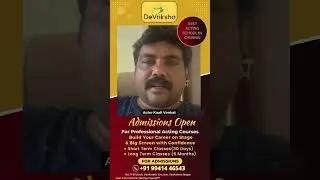 #actor #kaalivenkat Speech about our #devriksha #actingschool  #actingworkshop #filmacting #chennai