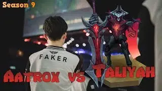 Faker - Aatrox vs Taliyah Mid - LoL Season 9 KR Ranked | League of Legends Replays