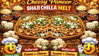 🔥Instant Cheesy Bhaji Chilla | Paneer + Cheese Fusion Recipe-इतना स्वाद बना सिर्फ एक चीज ऐड करने से🍀