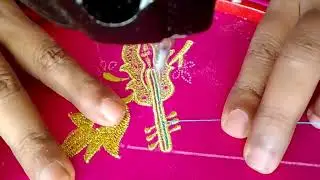 Blouse Embroidery | Normal machine work
