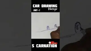 Vintage Car drawing #draw #sketch #trading #cardesign #vintage #ytshorts #easycardrawing #shorts