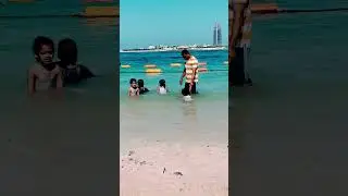 Obhur beach #explore 🏖️🌊