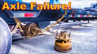 TOTAL Axle Failure - How to Chain up/Strap a Tandem Trailer Axle!