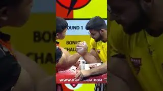 Aabhas Rana Vs Kimkima😱 #armwrestling #shortsfeed #naturalstrengthening #armwrestler #shorts #yt