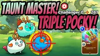 TRIPLE POCKY TAUNT MASTER | Triple Aqua Axie Origin Gameplay | Challenger 0⭐261 ft. TRICKZ | Madfam