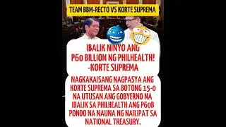 TEAM BBM-RECTO VS SUPREME COURT: IBALIK ANG 60 BILLION! #angry#court#government#money#foryou#shorts