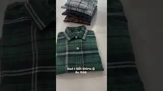 Dad + Son Shirts @ Rs.1998