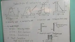 &ldquo;Retaining Wall Selection  | Gravity vs Cantilever vs Counterfort &rdquo;Complete Guide in Nepali