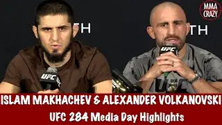 UFC 284: Islam Makhachev & Alexander Volkanovski Media Day Highlights