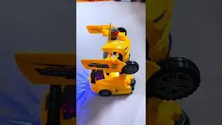 Deform Robot Car | 2-in-1 Transforming Car Toy with 3D Lights & Music | Bump & Go Action