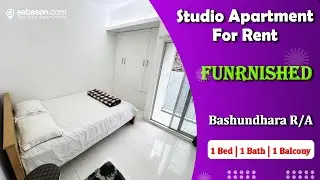 Fully Furnished Studio Apartment for Rent &ndash; Bashundhara R/A, Dhaka | 1 Bedroom flat for rent |