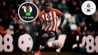 Noah Sadiki🇨🇩 vs Everton 