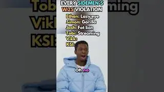 Funniest W2S Violations on Every Sidemen 💀😂 #sidemen