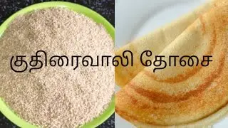 குதிரைவாலி தோசை/  kuthirai vali Dosai/Barnyard  dosa /healthy millet recipe in Tamil/