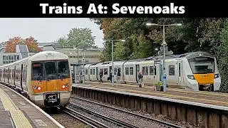 Trains At: Sevenoaks (Inc: Platform Diverts, Fast Hastings Expresses, Sparks & More!)  23/10/2024