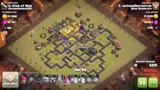 Clash of Clans TH9 GoBoHo 3 STAR ATTACK