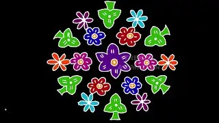 Awesoem kolam with 13*7dots | Muggulu | Latest rangoli design | Easy kolam | Muggulu | Kolam |