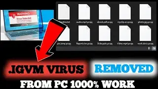 .IGVM VIRUS || RECOVER YOUR ALL FILE || 1000% WORK AND KILL VIRUS