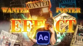 Onepiece live action animated wanted poster effect in After Effect 2023