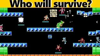 Super Smash Robot Masters? | Mega Man & Mario CPU Battle