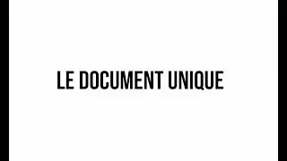 Cr&eacute;ation du Document Unique sur logiciel et mise &agrave; jour simple et efficace