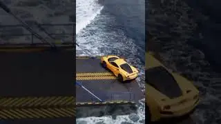 No way!!!😱 This Ferrari is going to fall in the ocean #status #shorts #short
