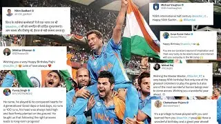 World cricket wishing Sachin Tendulkar 50th birthday