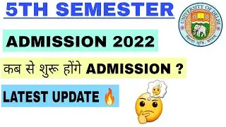 Du Sol 5th Semester Admission Date 2022 | Du Sol 3rd Year Admission 2022 | JK Study Stuff