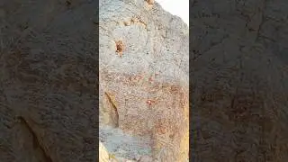 Free Solo on Lone Mountain - Guarding My Mouse 100&rsquo; 5.3 #climbing #freesolo #solo #exposure #climb
