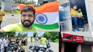 Tricolour Ride With Rewa Police & Enfielder Club Rewa | Police K Dagga Me Pehli Baar Baithe 😁🥳😎🤘