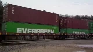 BNSF 6977 w/stack train 3/12/22