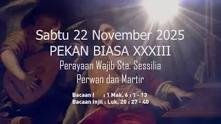 Catholic Daily Reflection Saturday, November 22, 2025