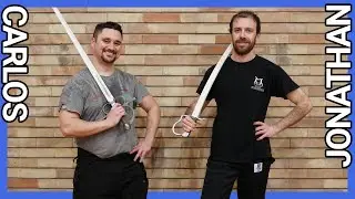 Sabre Vs sidesword - HEMA sparring - Carlos VS Jonathan
